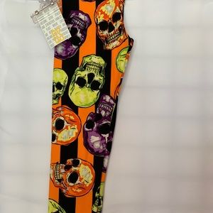 Halloween Skull OS leggings